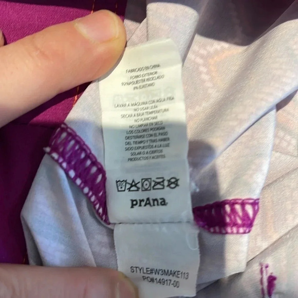 Women’s prAna Makenna Board Short. Size Small. EUC. Purple and orange. - Picture 7 of 10